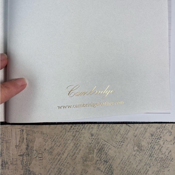 Cambridge Premium Leather Journal (Black Napa) - Picture 8 of 12